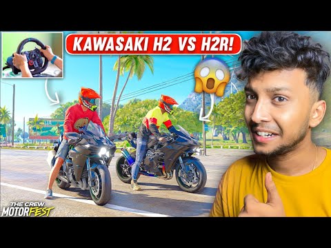Kawasaki Ninja H2 Vs H2R! 😍 The Crew Motorfest | LOGITECH G29