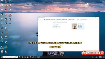 How to change user name and password on windows 7 ,8 ,10 & 11