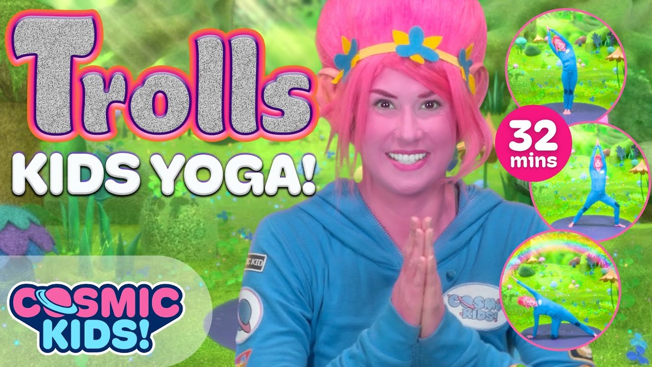 Trolls | A Cosmic Kids Yoga Adventure! 🍄 Trolls Videos for Kids