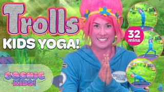 Тролли | Космическое детское йога-приключение! 🍄 Тролли Видео для Детей