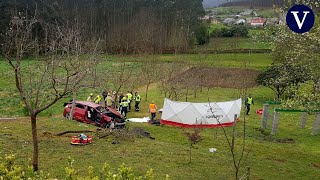 Cuatro muertos y un herido grave al precipitarse su coche por un barranco en Xove