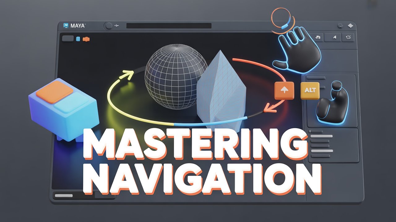 Maya Tutorial 2026 | Maya Navigation, Shortcuts | Basic Tools for ...