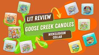 🔥📦 Unboxing & Lit Review: Goose Creek's New Nickelodeon Collab Candle Collection 📺 All 10 Scents! 🧡💚