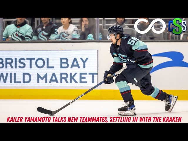 Kailer Yamamoto talks getting settled with the Seattle Kraken and helpful  teammates 