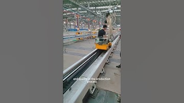 We provided a 50 meter robot ground rail to the integrator