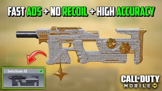 The SWITCHBLADE X9 Best Meta Gunsmith Class Setup | Fast ADS + No RECOIL High Accuracy | COD Mobile