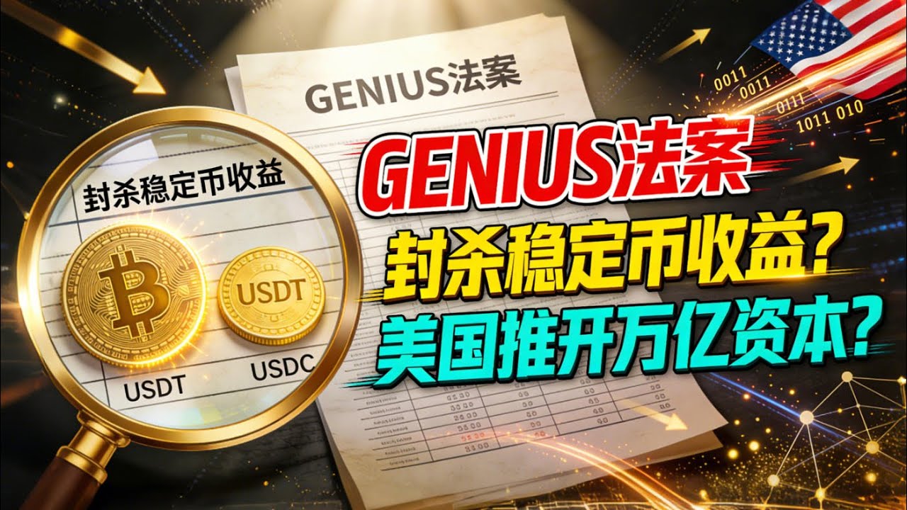 GENIUS法案“封杀”稳定币收益，美国亲手推开万亿资本？监管豪赌代价几何？ - YouTube