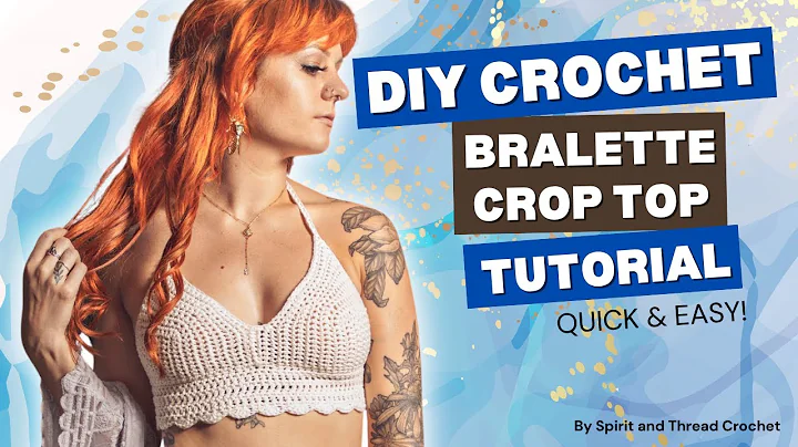Easy crochet bralette tutorial for ALL sizes || DIY, beginner friendly crop top pattern!