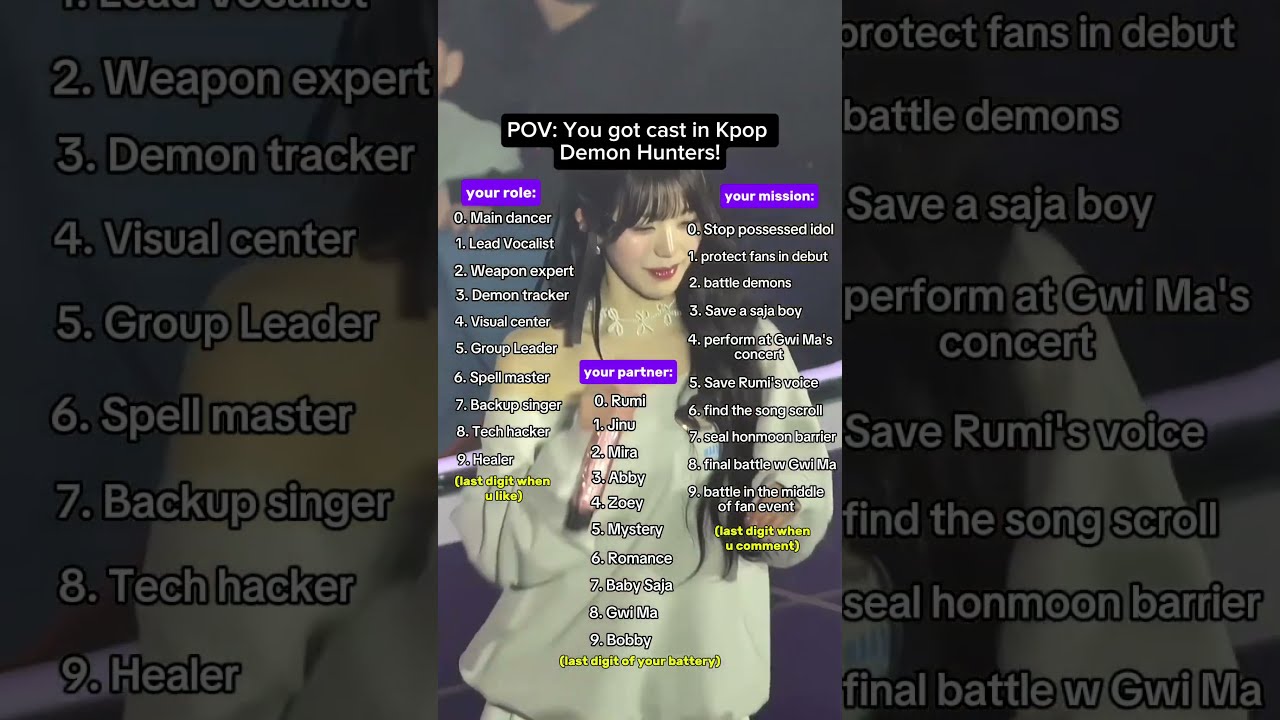 POV You Got Cast In KPOP Demon Hunters Kpopdemonhunters Wonyoung Pov Shorts