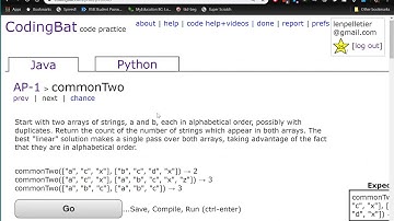 commonTwo CodingBat question