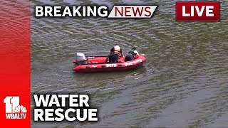 LIVE: SkyTeam 11 is over a reported water rescue in area of I95 at I395  wbaltv.com