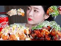 참치치킨 깐풍기치킨 맛닭꼬 치킨 리얼사운드먹방 / Tuna CHICKEN Spicy CHICKEN Mukbang Eating Show チキン Gà rán Ayam goreng