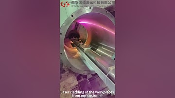 Internal Laser Cladding Machine #lasercladding #metalprocess #lasermachine #laserhardening