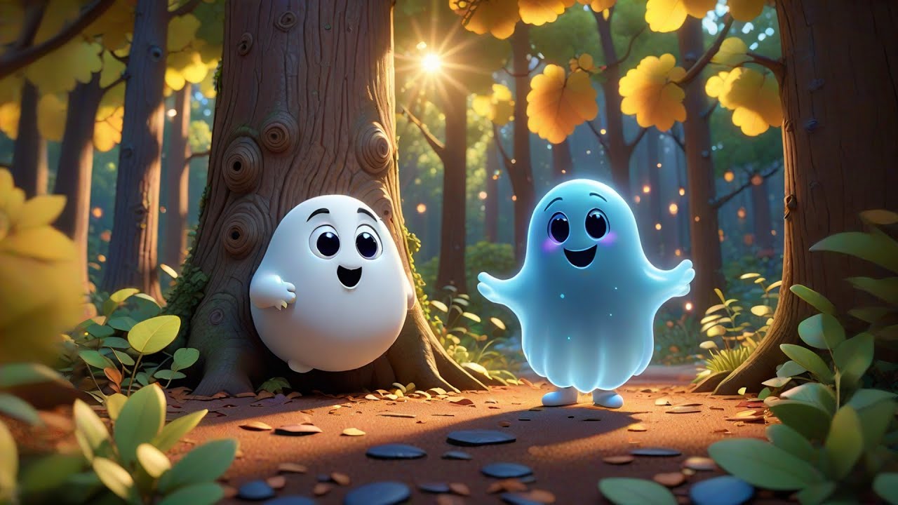 Three Giggly Ghosts Go Boo Boo Boo | Silly Song for Kids | Counting ...