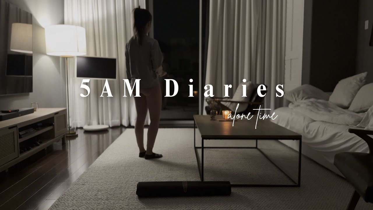 5AM Diaries VoL.10 - new coffee station, baking, exercise, alone time