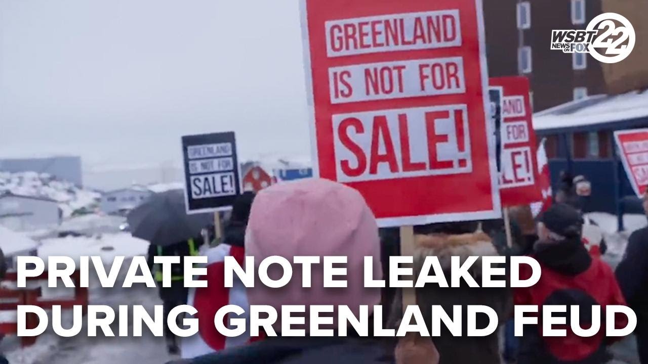 Greenland feud grows as Trump's private note leaks