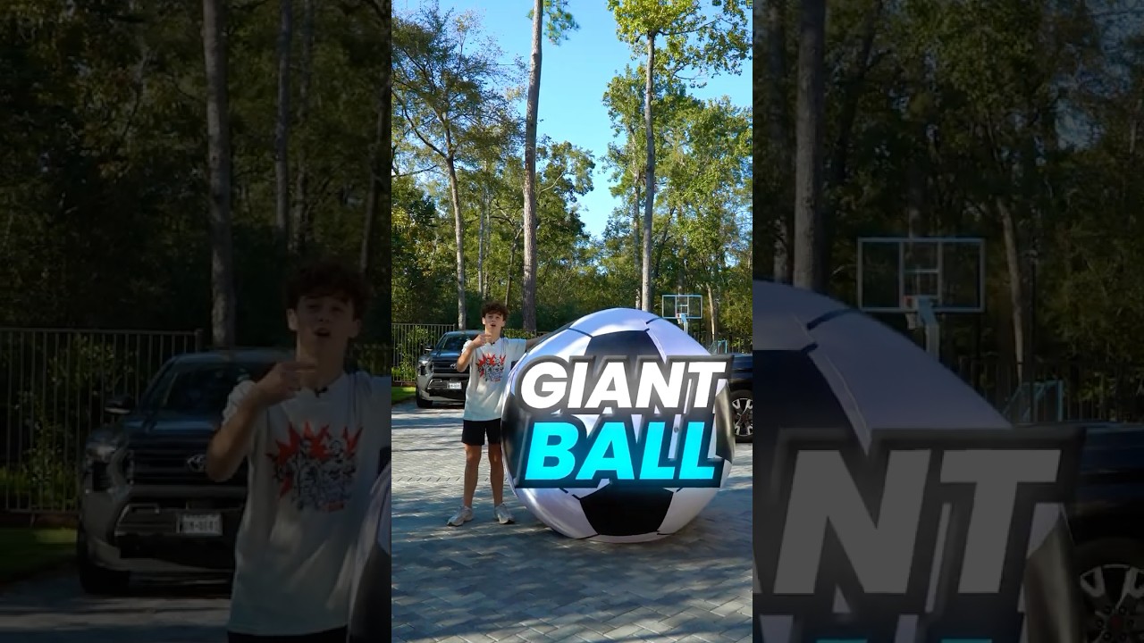 Driving Over Balls But They Get BIGGER! 🤪