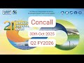 Concall Q2 FY26 NTPC (National Thermal Power Corporation) Ltd 30th oct 2025 in desc #NTPC Ltd