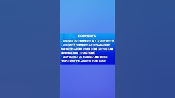 C++ Programming: This Is How To Create Comments, For Beginners! #shorts