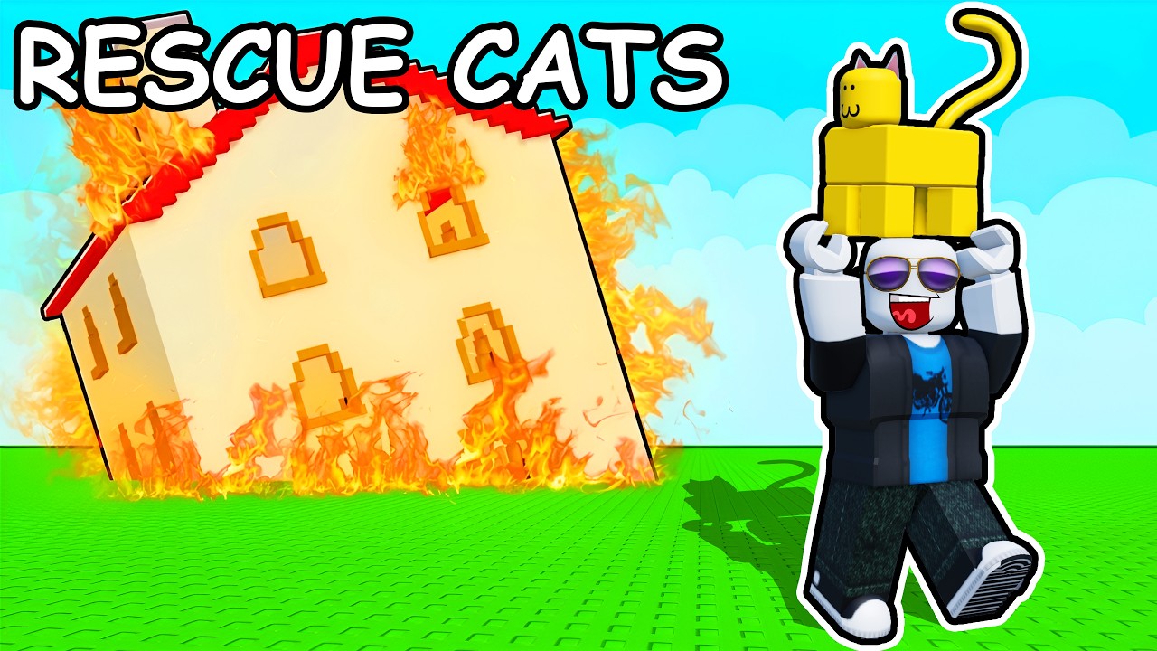 i must rescue SCARED CATS in Roblox...
