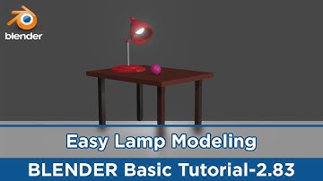 Easy lamp Modelling In Blender 2.83 | Modeling The Table Lamp |  Beginners