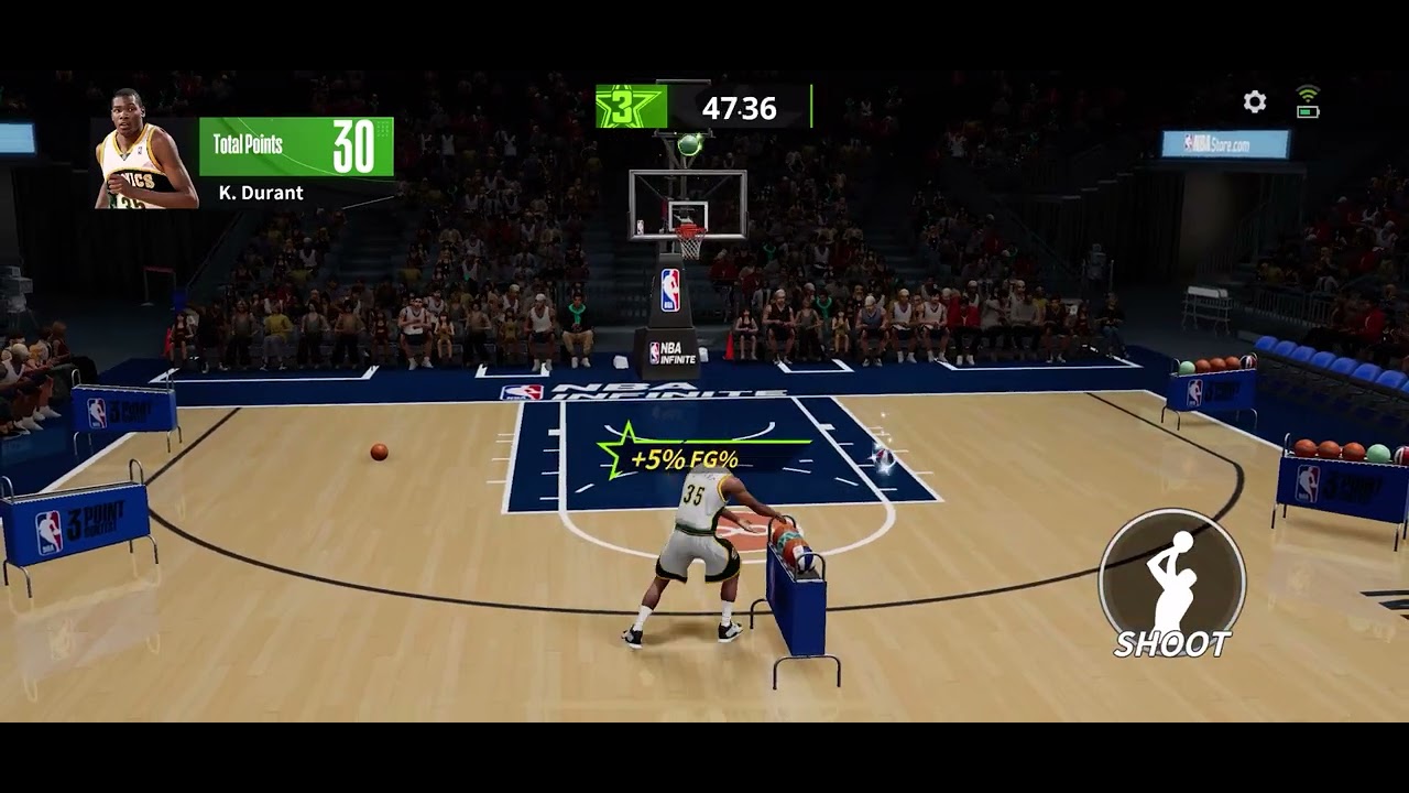 Me Playing The 3 Point Contest In NBA Infinite Kevin Durant Game Play ...