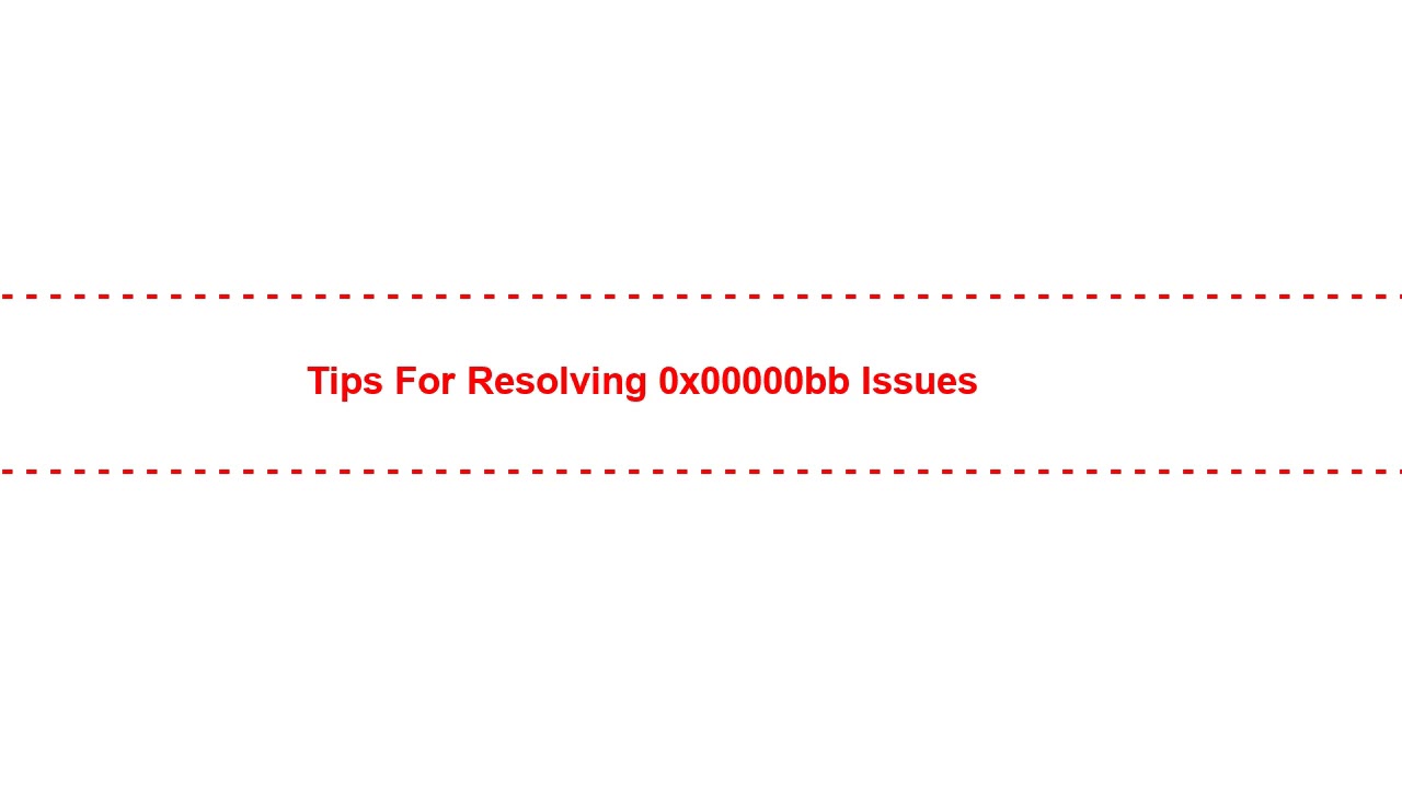 Tips for Resolving 0x00000bb Issues - YouTube