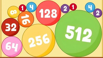 Fusion Ball Merge 2048  - Level Up Number Balls | Suika Game ASMR Gameplay Walkthrough | Reaching