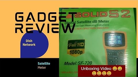 Solid SF-720 Digital Satellite Meter Unboxing Video 😃😃😃😃😃🙏