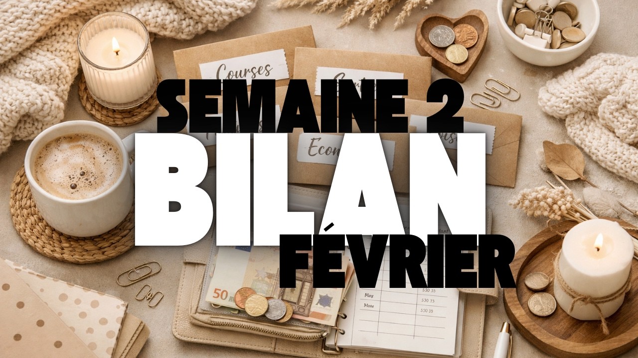 L'organisation s'améliore 🧋 Bilan S2 Février  | Remplissage semaine 3 • Méthode des enveloppes ✨