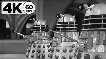 Doctor Who - The Chasse - Daleks Vs Mechonoids - [Upscaling 4k + 60fps AI]