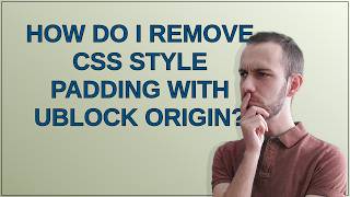 How do I remove CSS style padding with uBlock Origin?