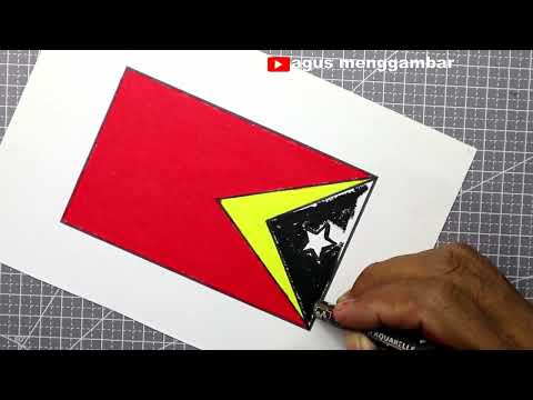 Foto Bendera Negara Timor Leste