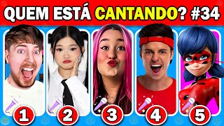 🔊 ADIVINHAR QUEM Está CANTANDO? 🎤💃 #34 | 🎀Emily Vick | Enaldinho 🎤 Batalha de Rima dos Youtubers