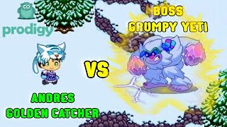 Defeating The Boss Grumpy Yeti In Crystal Caverns Prodigy Math Game Youtube