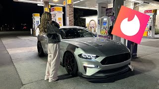 PICKING UP TINDER DATE IN MY 500HP MUSTANG GT *POV*