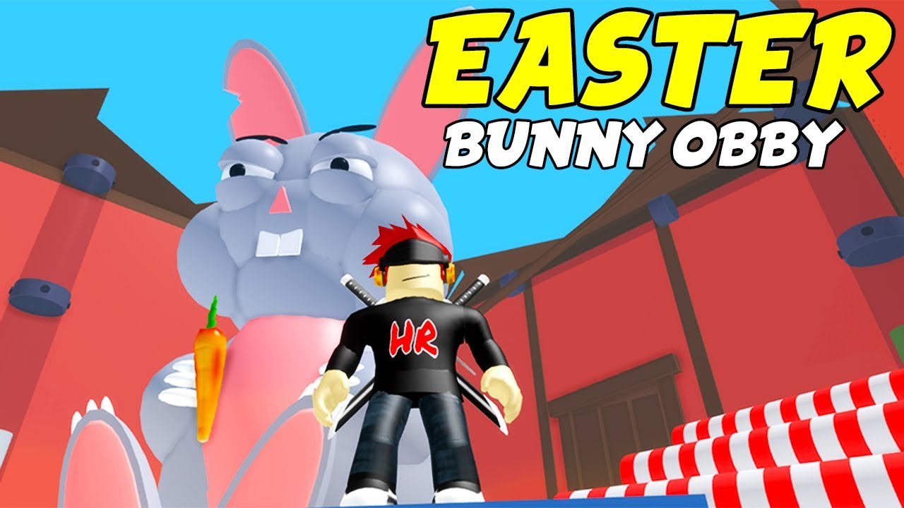 Escape The Easter Bunny Obby Roblox Egg Hunt Youtube - the easter bunny eats me i roblox escape the easter bunny