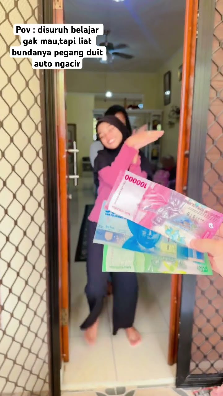 POV : DISURUH BELAJAR GA MAU TAPI KALO LIAT BUNDANYA PEGANG DUIT AUTO NGACIR