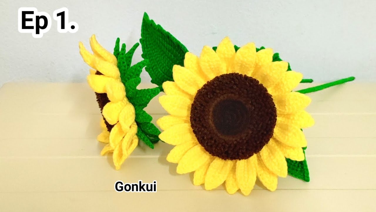 🌻Ep1. Petals | Crochet Big Sunflower | Crochet Flower Bouquet  #crochetflower #crochet