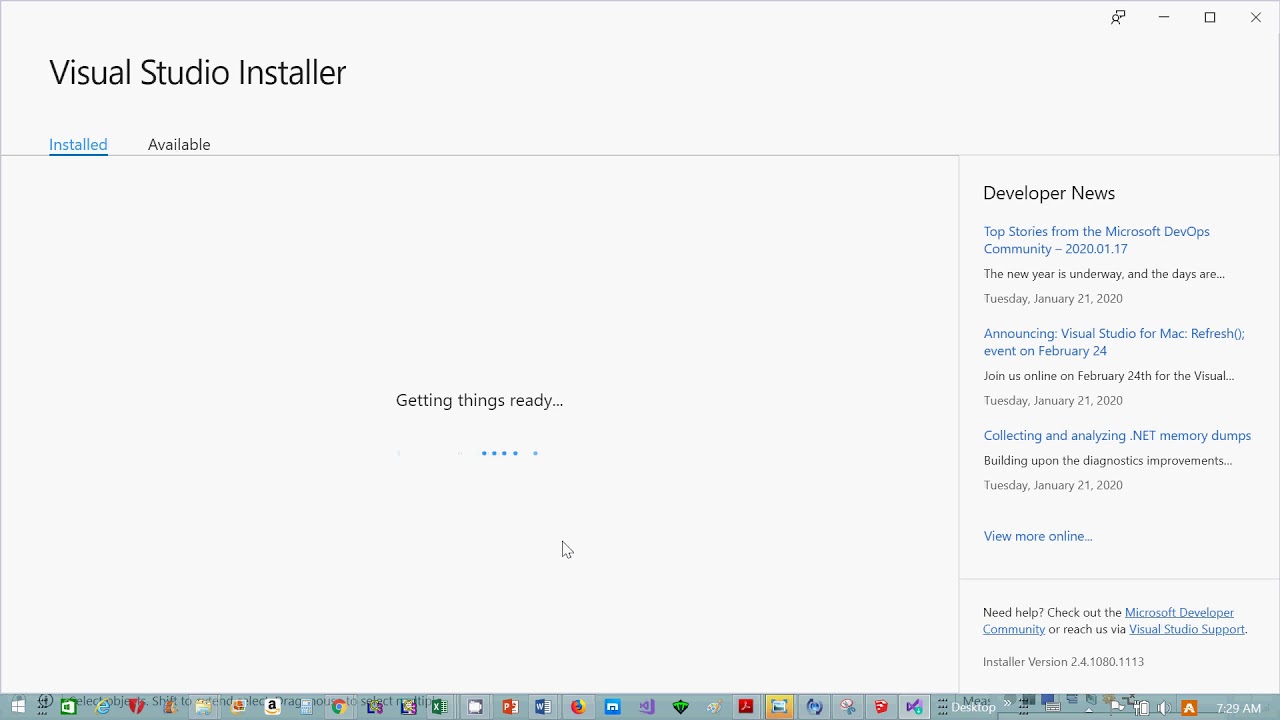 Installing Visual Studio 2019 Community - YouTube