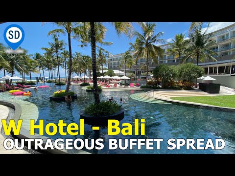 W Hotel in Seminyak, Bali - Fabulous Lunch Buffet Tour