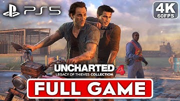 UNCHARTED 4 PS5 REMASTERED Gameplay Walkthrough Part 1 FULL GAME [4K 60FPS] - No Commentary