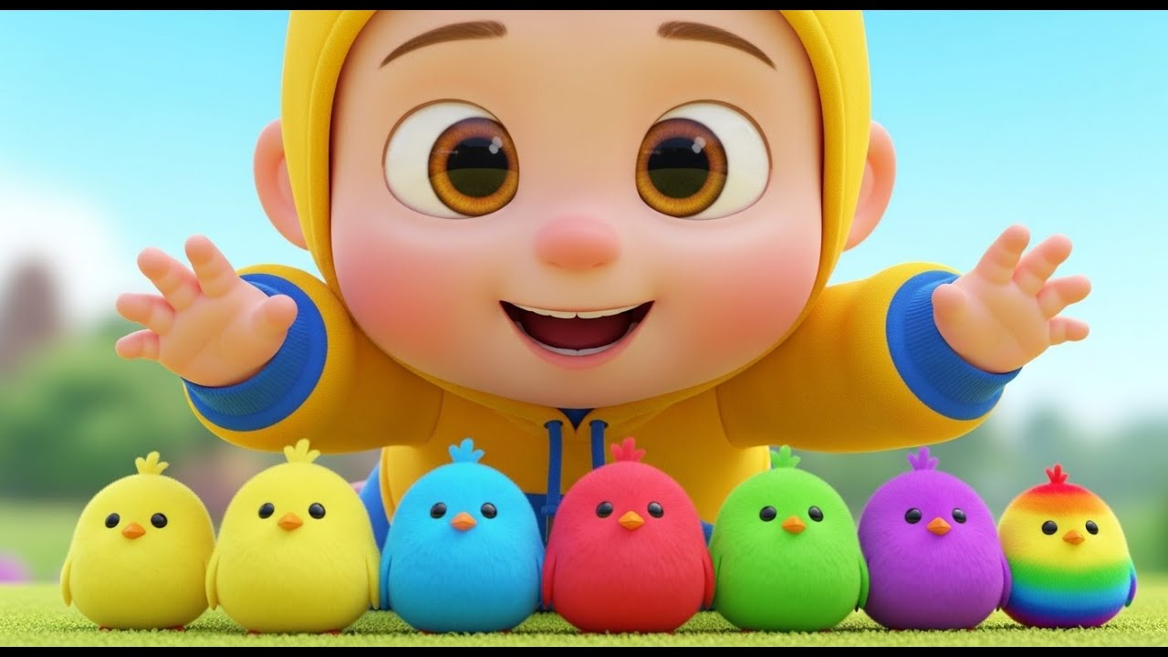 Counting Chicks Song 🐥 | Learn Numbers & Colors | 3D Kids Songs for Toddlers