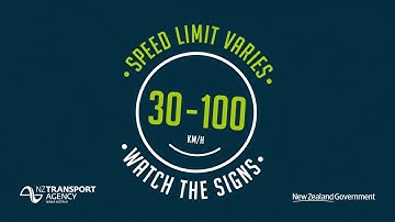 Waterview Tunnel - variable speed limits