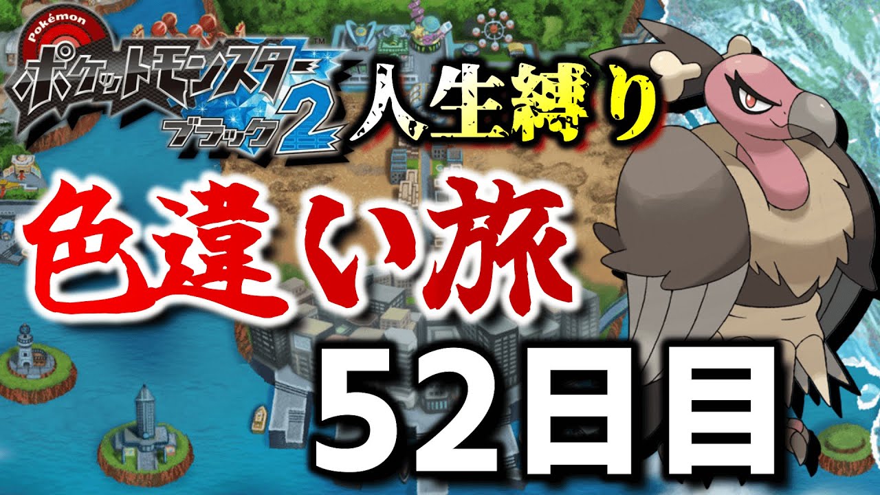 チャレンジモードで死んだら逃がす色違い旅52日目【ポケモンBW2