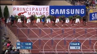 Aries MERRITT 12.93 - Men&#39;s 110mH Diamond League 2012 Monaco - MIR-La.com