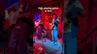 Kids playing GUITAR at the Bitter End in NYC!! #guitar #nyc #shorts