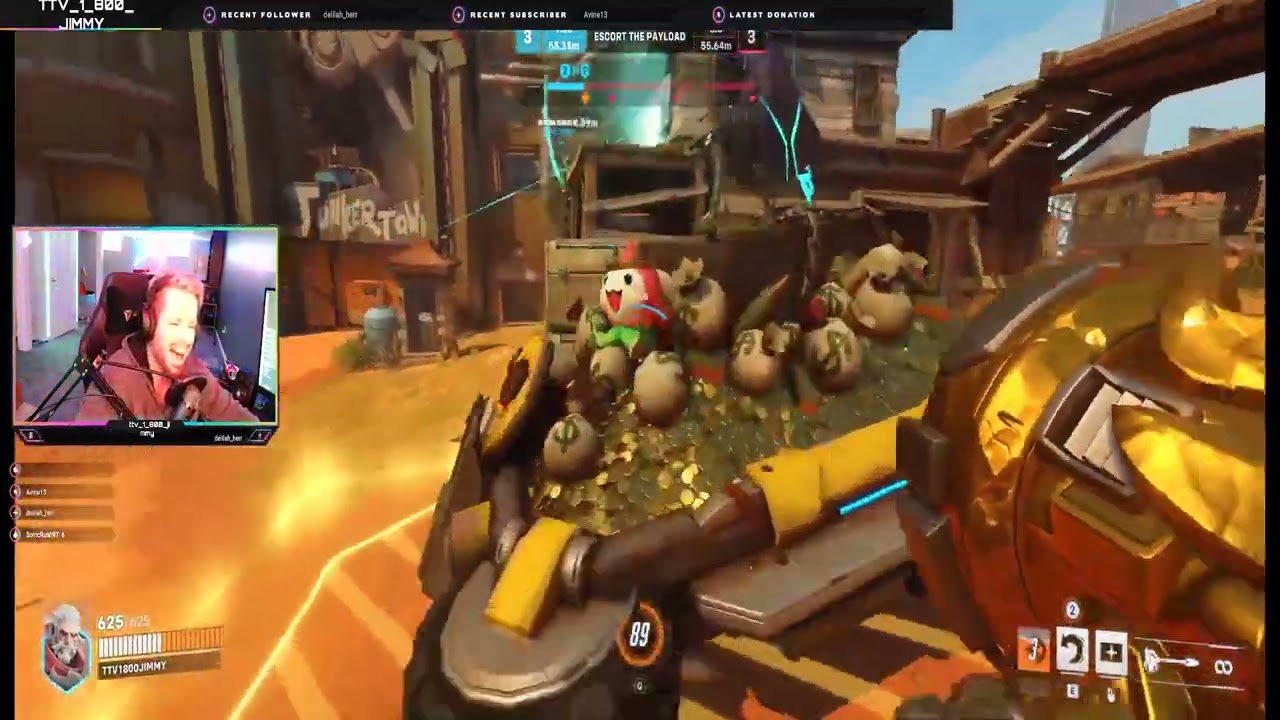 Overwatch 2 | Reinhardt | Dash cancel Reinhardt off the map!