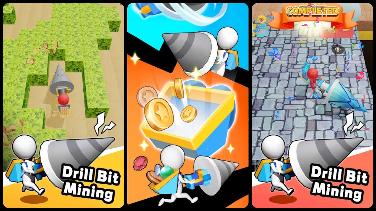 Drill Bit Mining Game Gameplay Video Android YouTube