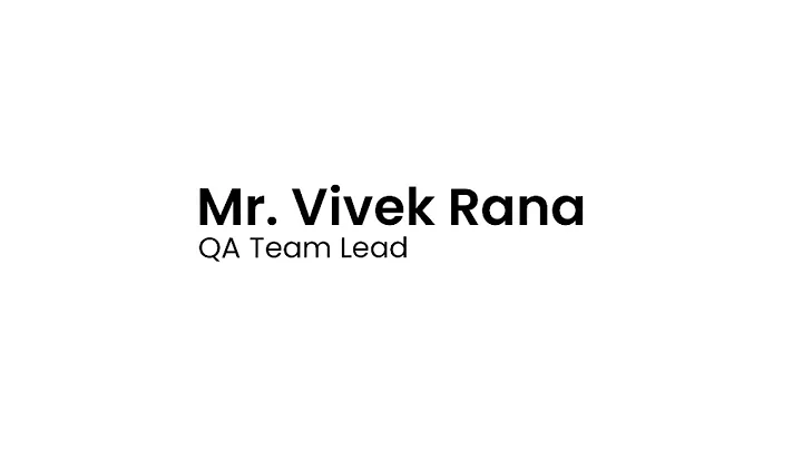Employee Testimonial | Vivek Rana, QA Team Lead | ...